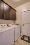 The laundry room is always available if needed.